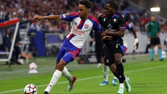 Noah Nartey lors d'OL - Crystal Palace