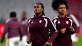 Marie-Antoinette Katoto, buteuse pour OL Lyonnes, contre l'Inter Milan